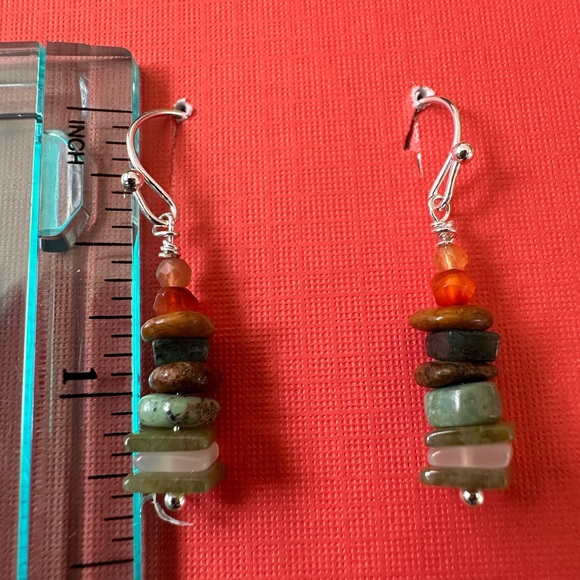One pair of natural stone earrings - Picture 6 of 6